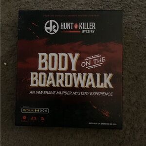 Hunt A Killer "Body on the Boardwalk" Mystery Game - Red & Black